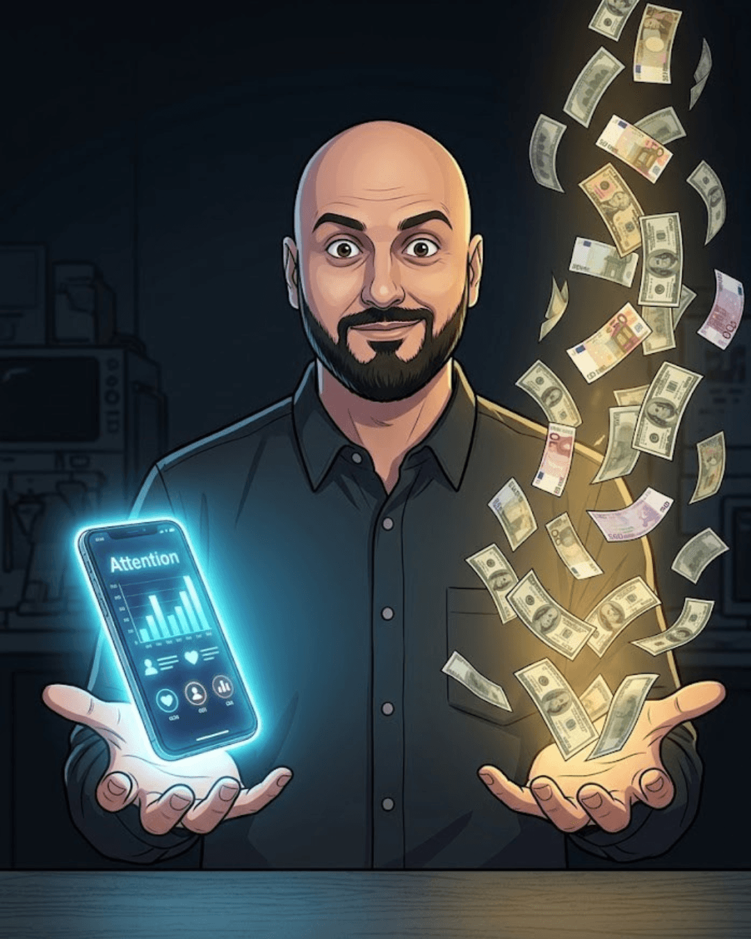 AJ Kumar with analytics and revenue