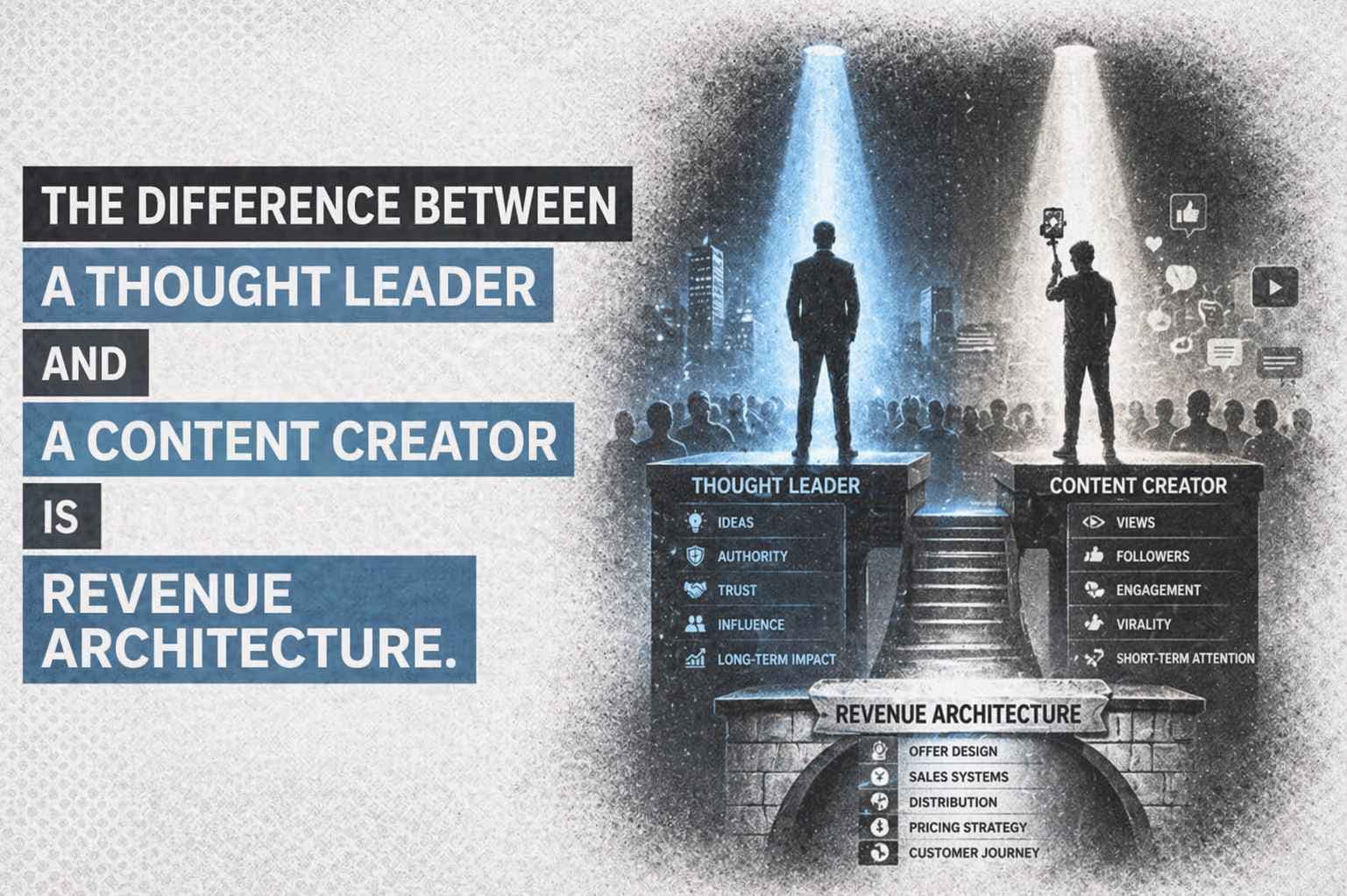 The Difference Between a Thought Leader and a Content Creator Is Revenue Architecture