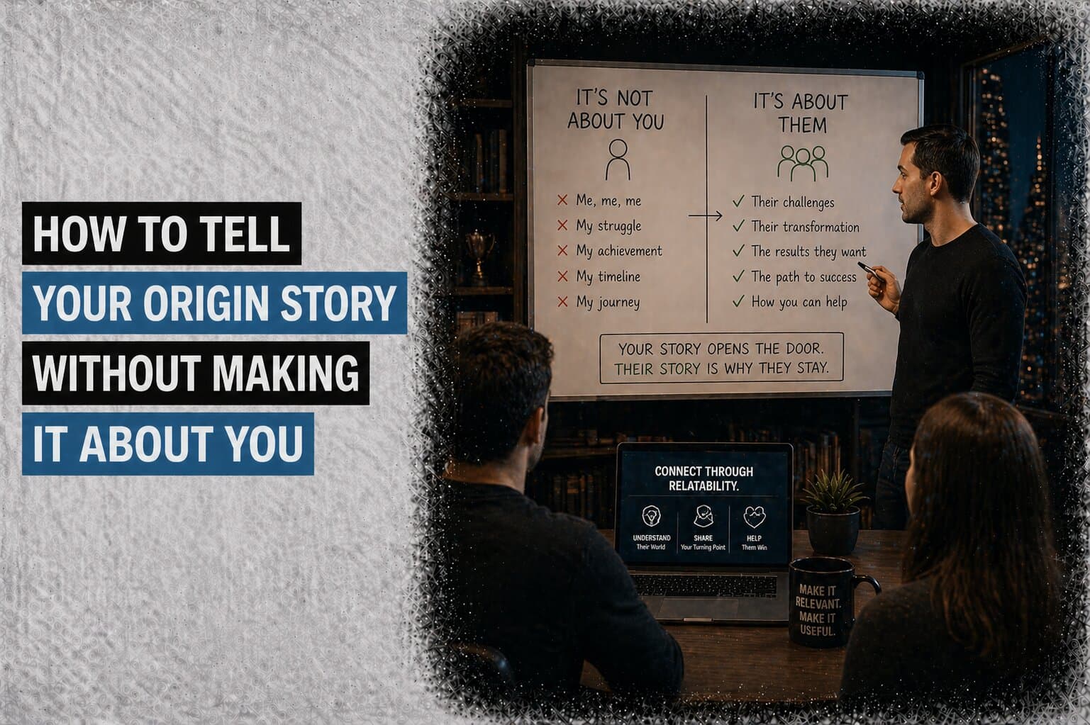 How to Tell Your Origin Story Without Making It About You