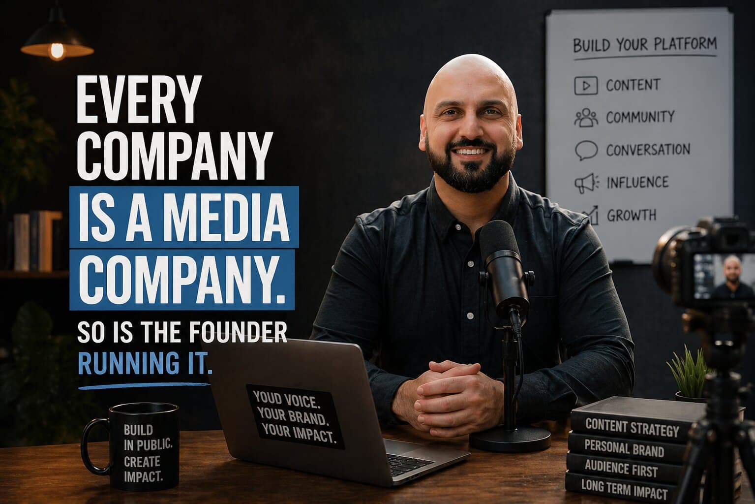 Every Company Is a Media Company. So Is the Founder Running It.