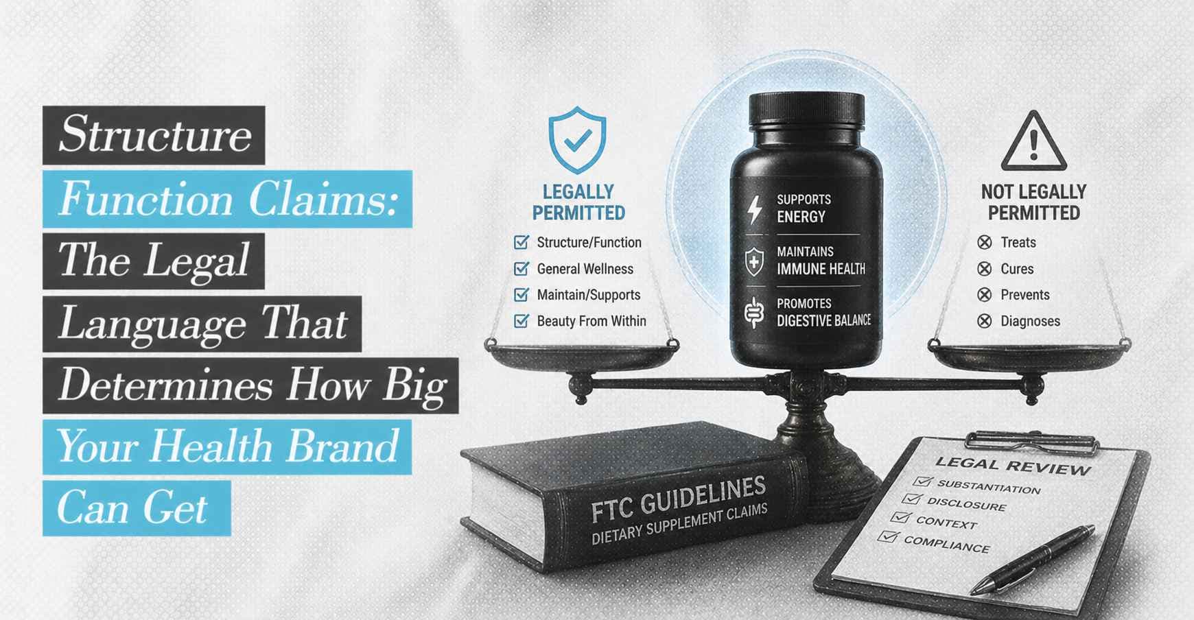 Structure Function Claims: The Legal Language That Determines How Big Your Health Brand Can Get