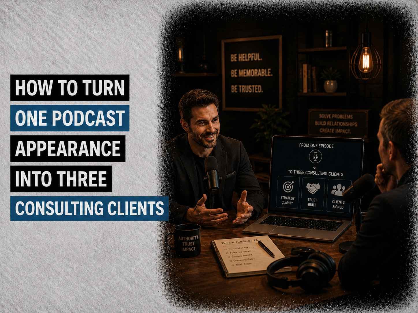 How to Turn One Podcast Appearance Into Three Consulting Clients