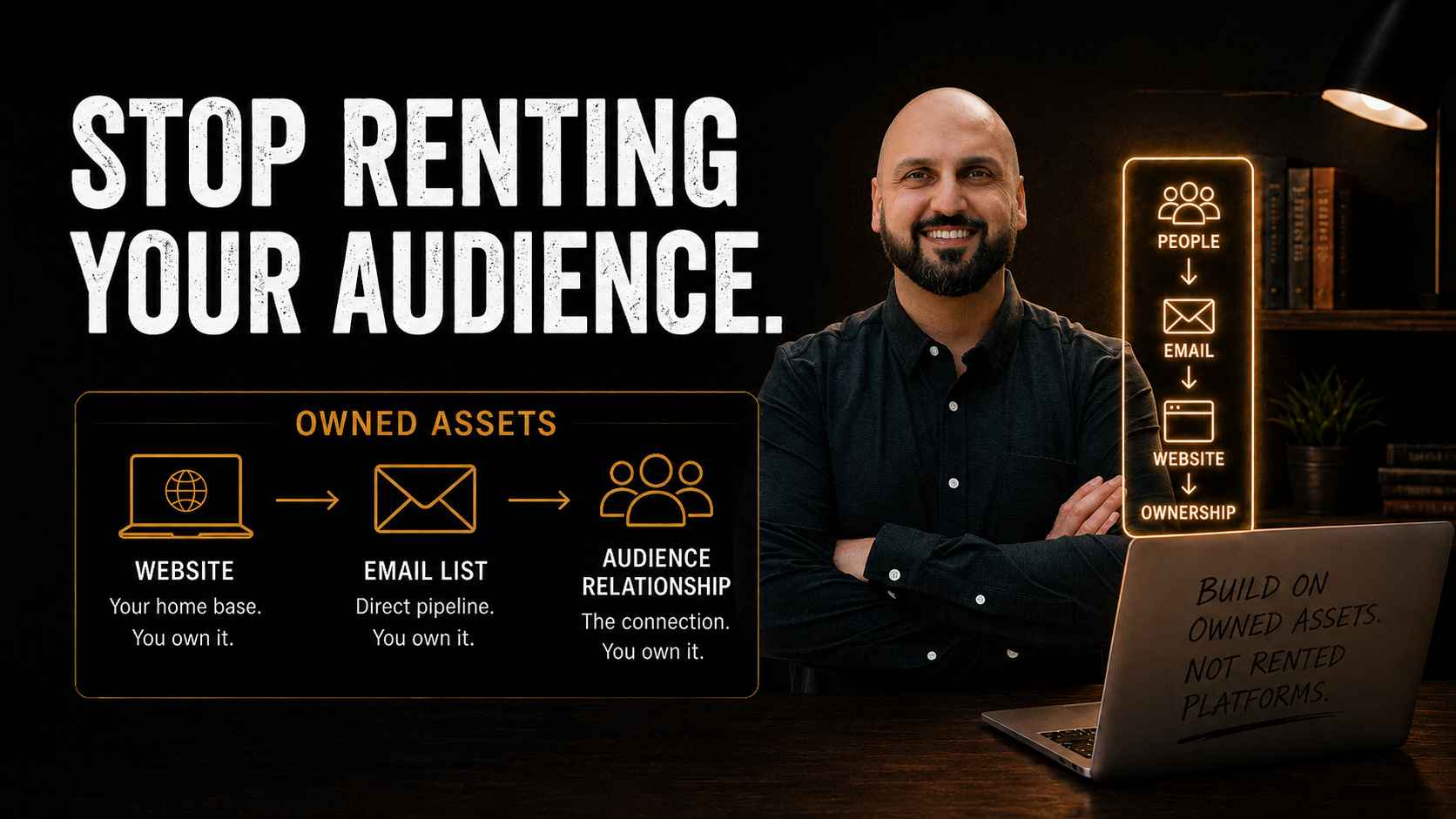 The One-Person Media Company: Owned Assets Over Rented Platforms