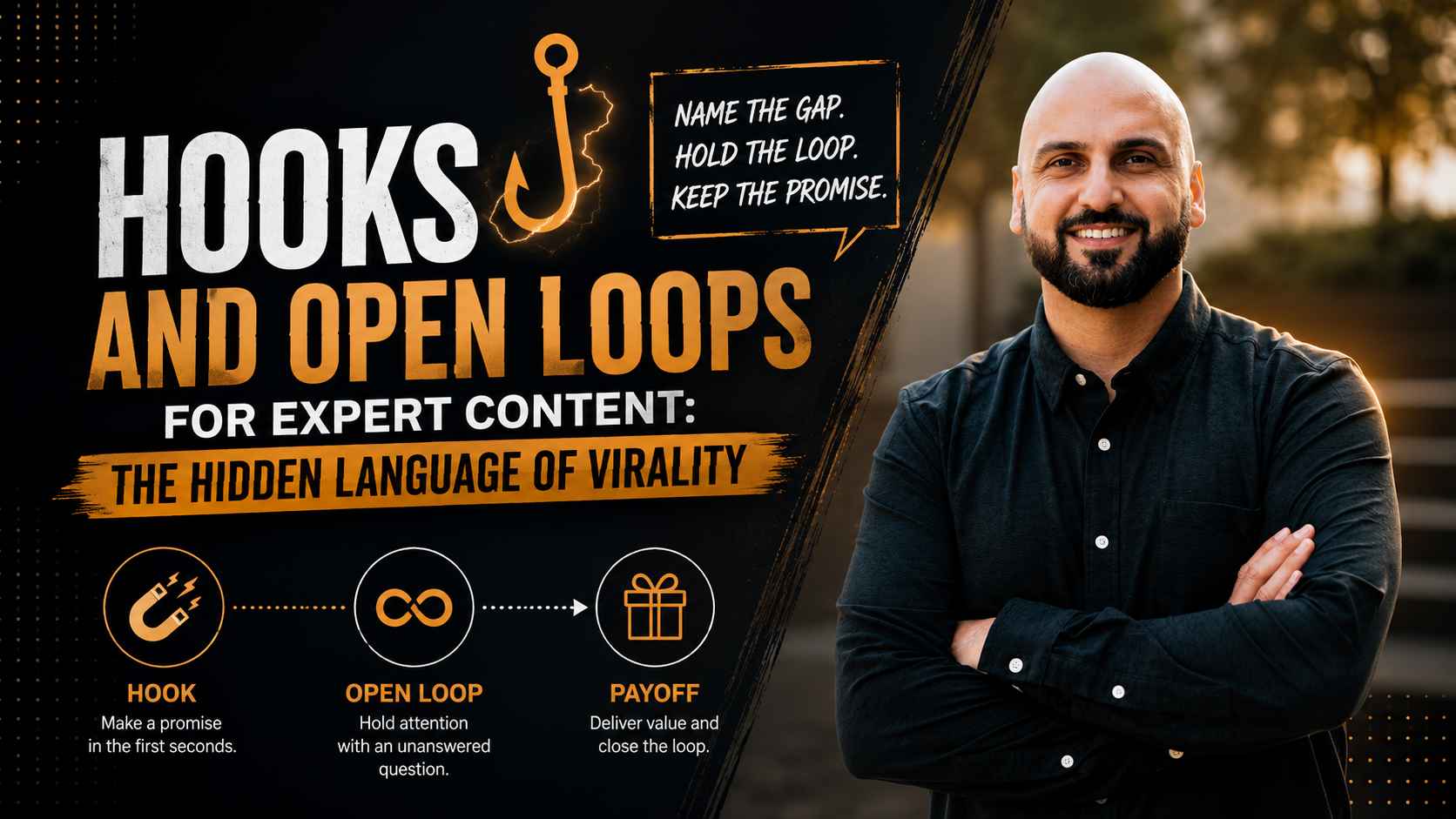 Hooks and Open Loops for Expert Content: The Hidden Language of Virality